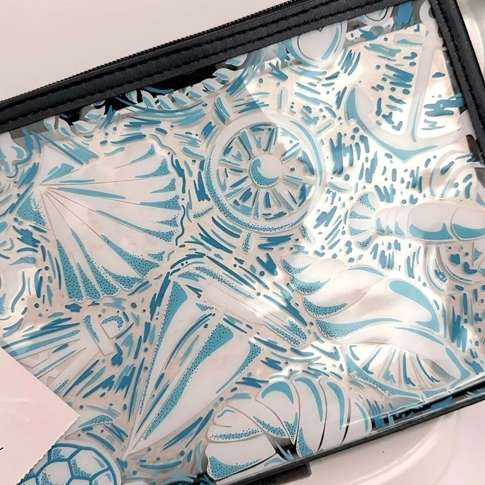 Vera Bradley clear Vinyl Wristlet BEACH- NWT